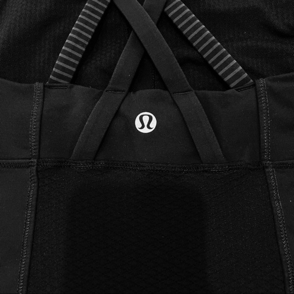 Lululemon Size 4 Energy Tank Top in Hyper Stripe Black - Picture 7 of 7